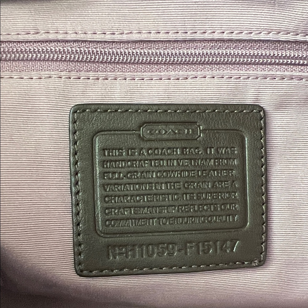 Coach Dark Brown Leather Shoulder Bag - Picture 6 of 13